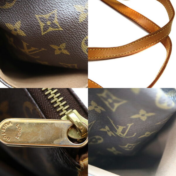 a23 7144 7 Louis Vuitton Totally MM Monogram Canvas Tote Bag Brown