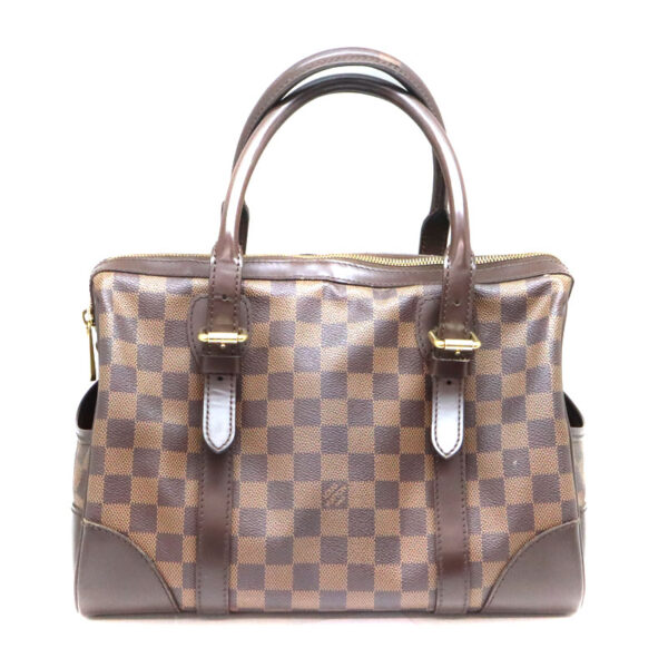 a23 7247 2 Louis Vuitton Berkeley Handbag Damier Canvas Ebene Brown