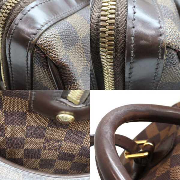 a23 7247 9 Louis Vuitton Berkeley Handbag Damier Canvas Ebene Brown