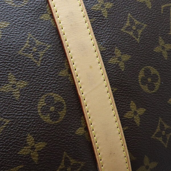 a23 7250 10 Louis Vuitton Keepall 60 Monogram Canvas Bag Brown