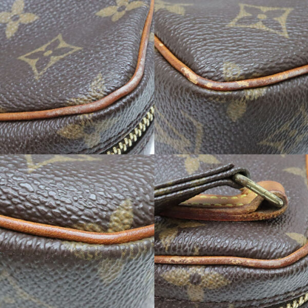 a23 7294 6 Louis Vuitton Pochette Marly Bandouliere Monogram Canvas Shoulder Bag Brown