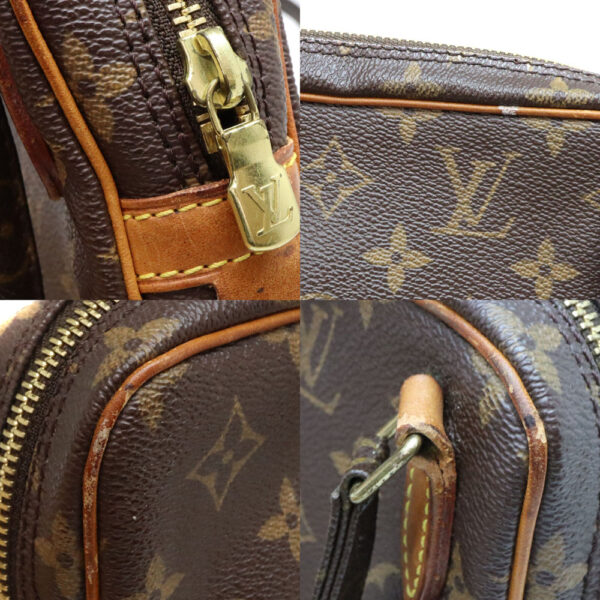 a23 7294 7 Louis Vuitton Pochette Marly Bandouliere Monogram Canvas Shoulder Bag Brown