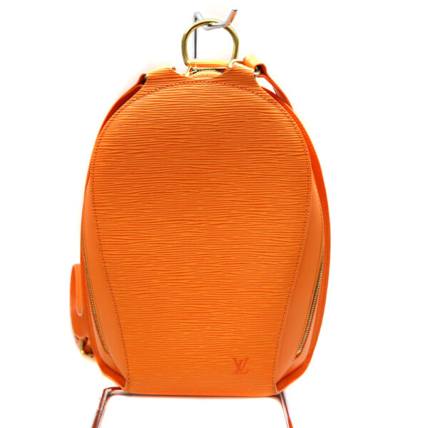 a23 7624 1 Louis Vuitton Mabillon Epi Leather Backpack Orange