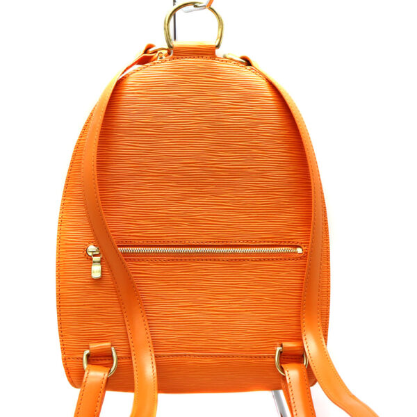 a23 7624 2 Louis Vuitton Mabillon Epi Leather Backpack Orange