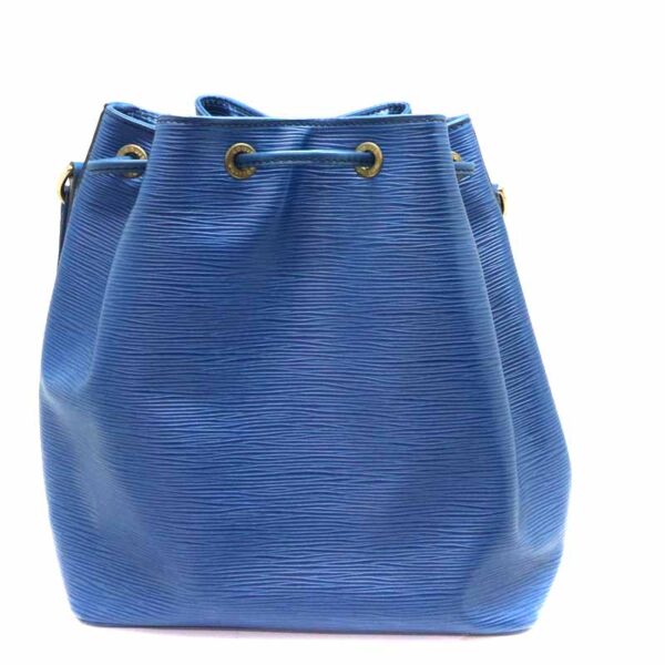 a23 7670 2 Louis Vuitton Petit Noe Epi Leather Shoulder Bag Blue