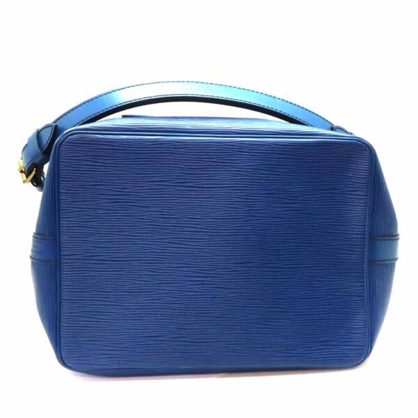 a23 7670 5 Louis Vuitton Petit Noe Epi Leather Shoulder Bag Blue