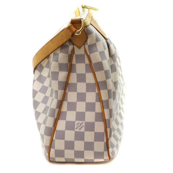 a23 8099 3 Louis Vuitton Syracuse MM Damier Canvas Shoulder Bag Azur