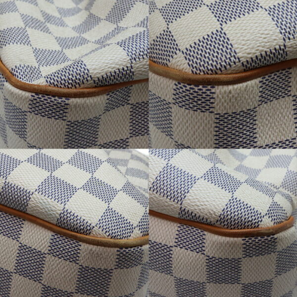 a23 8099 6 Louis Vuitton Syracuse MM Damier Canvas Shoulder Bag Azur