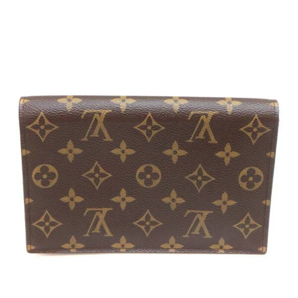 a23 8117 2 Louis Vuitton Portefeuille Flor Monogram Canvas Wallet Brown