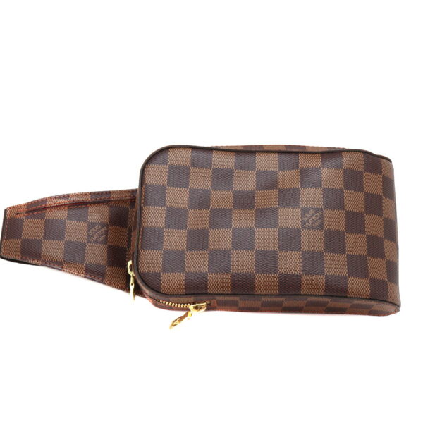 a23 8133 1 Louis Vuitton Jeronimos Damier Canvas Body Bag Brown