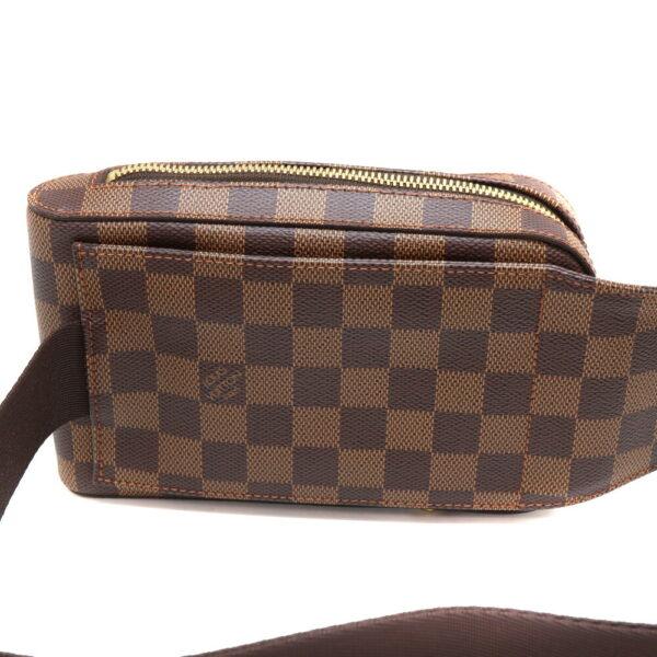 a23 8133 2 Louis Vuitton Jeronimos Damier Canvas Body Bag Brown