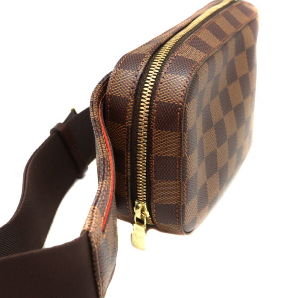 a23 8133 4 Louis Vuitton Jeronimos Damier Canvas Body Bag Brown