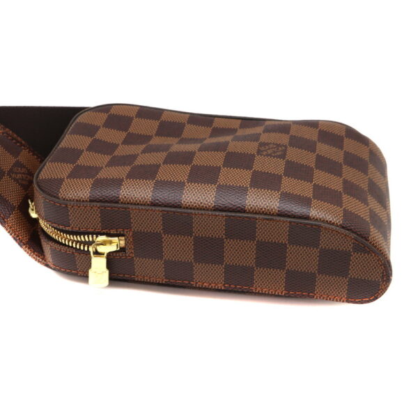 a23 8133 5 Louis Vuitton Jeronimos Damier Canvas Body Bag Brown