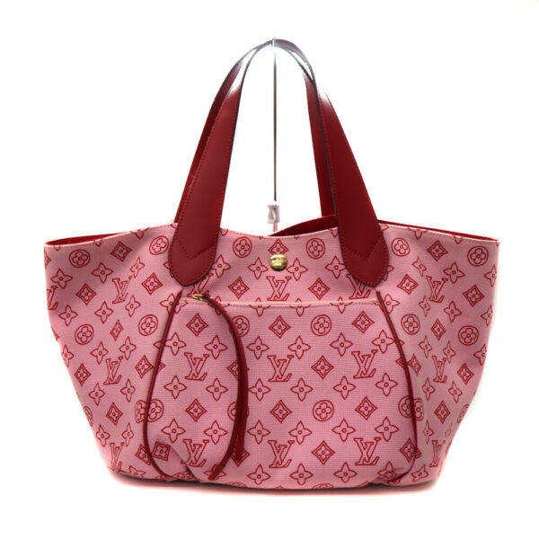 a23 8191 1 Louis Vuitton Ipanema PM Beach Line Tote Bag Pink