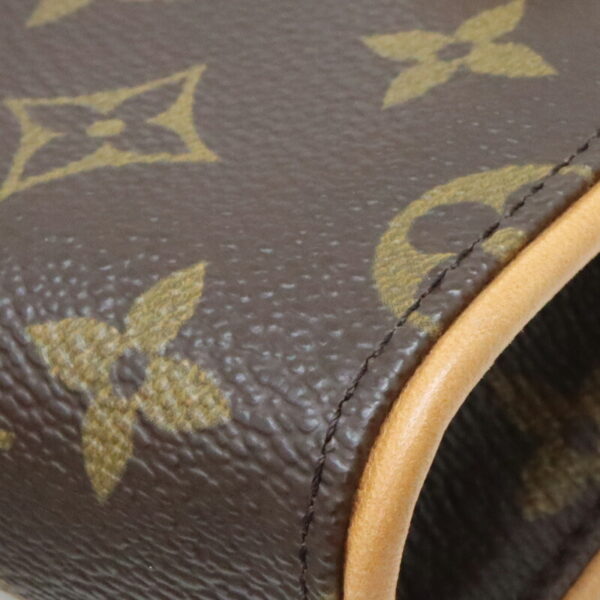 a23 8258 8 Louis Vuitton Pochette Florentine Monogram Canvas Belt XS Brown