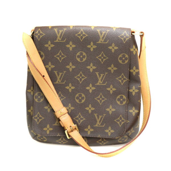 a23 837 1 Louis Vuitton Musette Salsa Monogram Canvas Shoulder Bag Brown