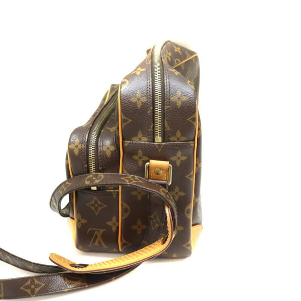 a23 839 3 Louis Vuitton Nile Monogram Canvas Shoulder Bag Brown