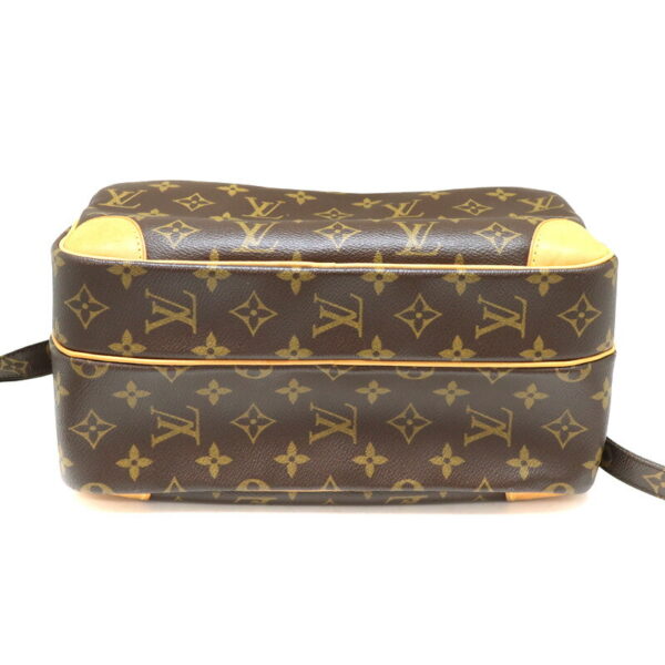 a23 839 5 Louis Vuitton Nile Monogram Canvas Shoulder Bag Brown