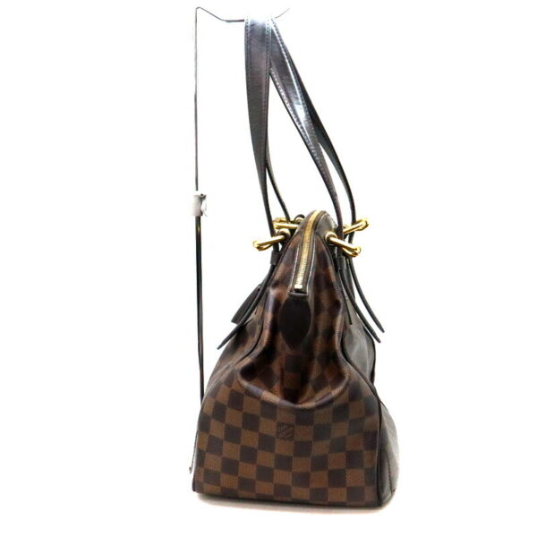 a23 8410 3 Louis Vuitton Verona MM Damier Canvas Handbag Brown