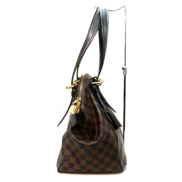 a23 8410 4 Louis Vuitton Verona MM Damier Canvas Handbag Brown