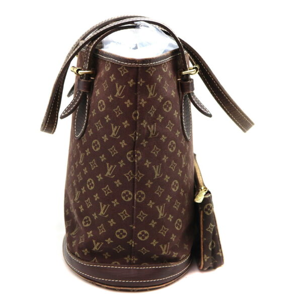 a23 8485 4 Louis Vuitton Bucket PM Handbag Monogram Minilan Brown