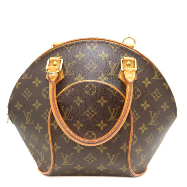 a23 8489 2 Louis Vuitton Ellipse PM Monogram Canvas Handbag Brown