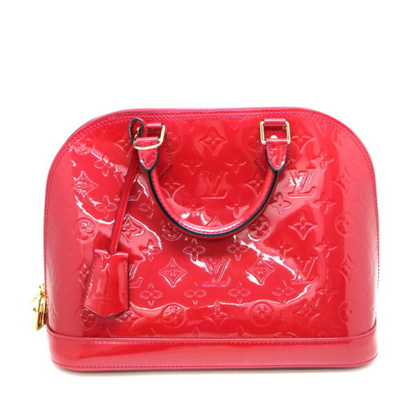 a23 8502 1 Louis Vuitton Alma PM Vernis Handbag Pink