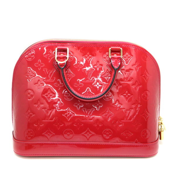 a23 8502 2 Louis Vuitton Alma PM Vernis Handbag Pink