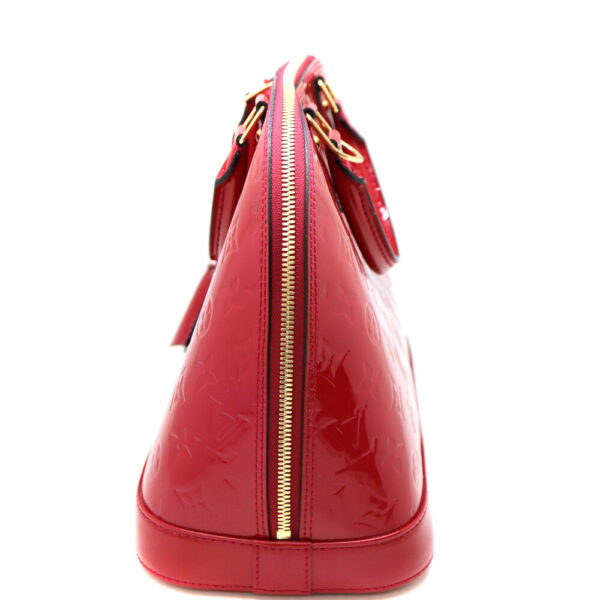 a23 8502 3 Louis Vuitton Alma PM Vernis Handbag Pink