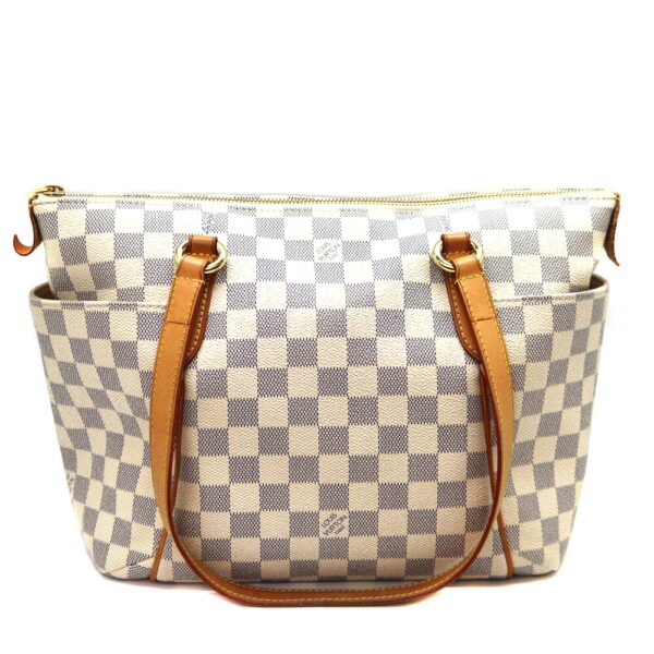 a23 8928 1 Louis Vuitton Totally PM Tote Bag Damier Canvas White