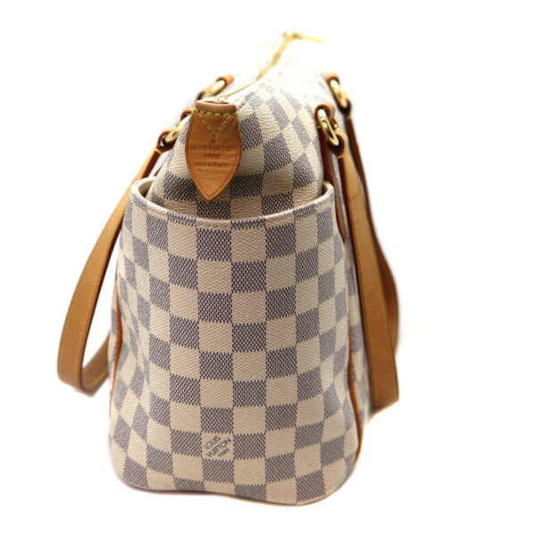 a23 8928 3 Louis Vuitton Totally PM Tote Bag Damier Canvas White