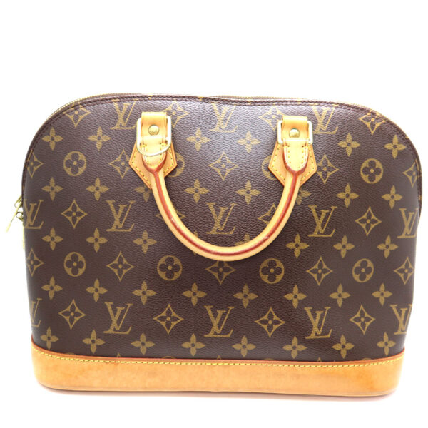 a23 8994 1 Louis Vuitton Alma Monogram Canvas Handbag Brown