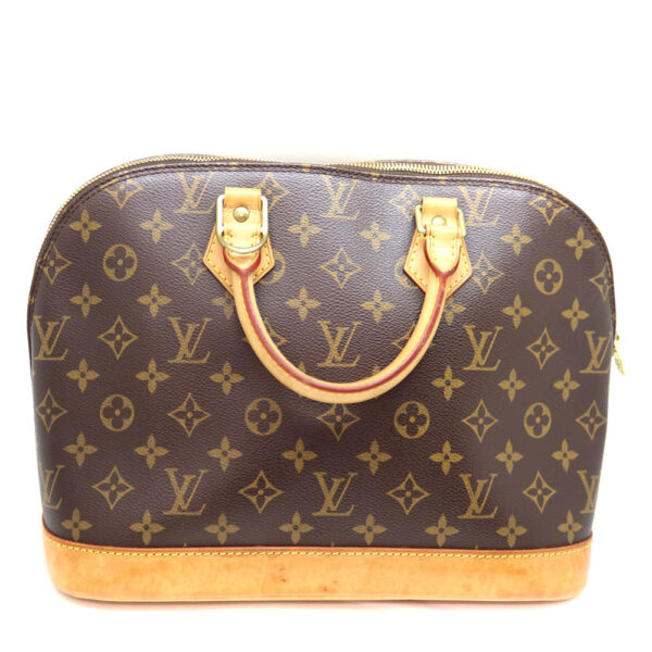 a23 8994 2 Louis Vuitton Alma Monogram Canvas Handbag Brown