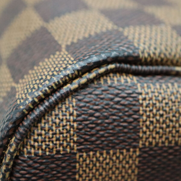 a23 9036 6 Louis Vuitton Neverfull MM Damier Ebene Tote Bag Brown