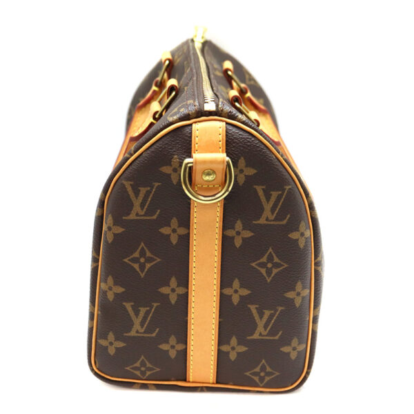 a23 9037 3 Louis Vuitton Speedy Bandouliere Handbag Monogram Canvas Brown