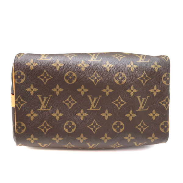 a23 9037 5 Louis Vuitton Speedy Bandouliere Handbag Monogram Canvas Brown