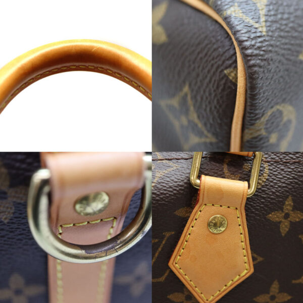 a23 9037 6 Louis Vuitton Speedy Bandouliere Handbag Monogram Canvas Brown