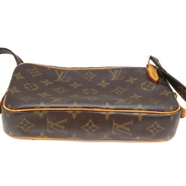 a23 9233 5 Louis Vuitton Pochette Marly Bandouliere Monogram Canvas Shoulder Bag Brown