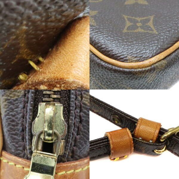 a23 9233 7 Louis Vuitton Pochette Marly Bandouliere Monogram Canvas Shoulder Bag Brown