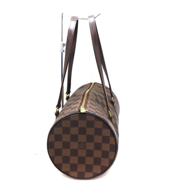 a23 9236 3 Louis Vuitton Papillon 30 Damier Ebene Canvas Handbag Brown