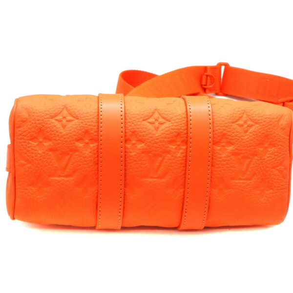 a23 9251 5 Louis Vuitton Keepall Bandouliere 25 Monogram Macassar Leather Shoulder Bag Orange