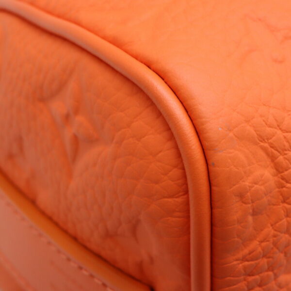 a23 9251 6 Louis Vuitton Keepall Bandouliere 25 Monogram Macassar Leather Shoulder Bag Orange