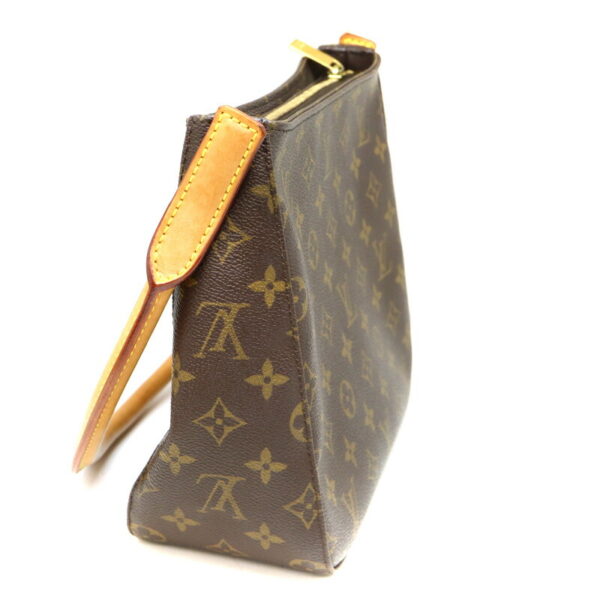 a23 929 3 Louis Vuitton Looping MM Handbag Monogram Canvas Brown