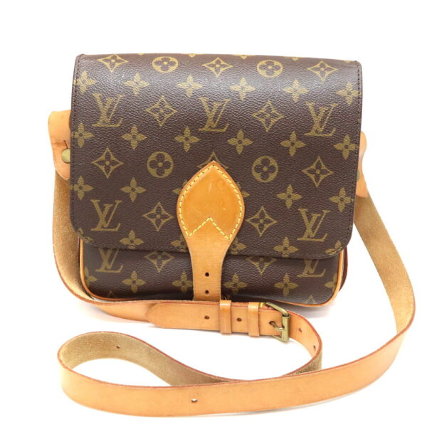 a23 9358 1 Louis Vuitton Cartesiere 22 Shoulder Bag Monogram Brown