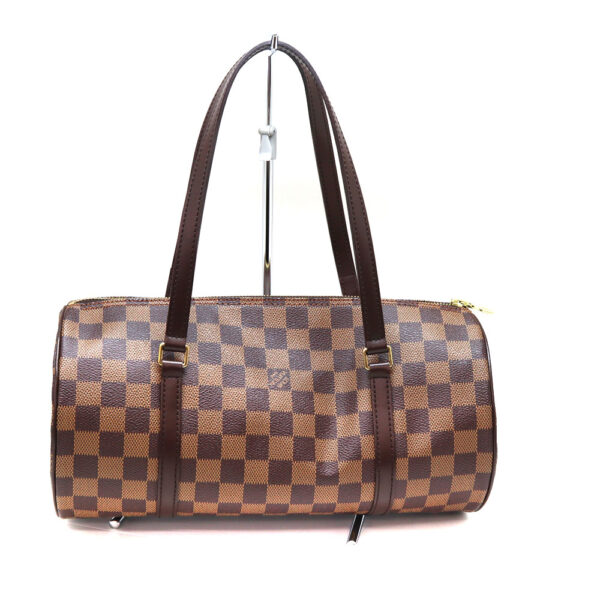 a23 9414 2 Louis Vuitton Papillon 30 Damier Canvas Handbag Brown