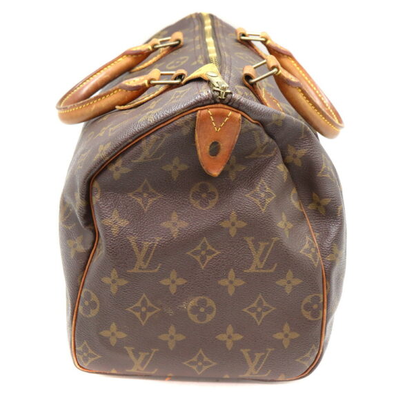 a23 9549 3 Louis Vuitton Speedy 30 Monogram Canvas Handbag Brown