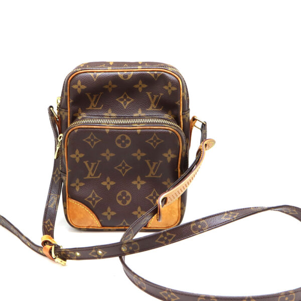 a23 9582 1 Louis Vuitton Amazon Monogram Canvas Shoulder Bag Brown