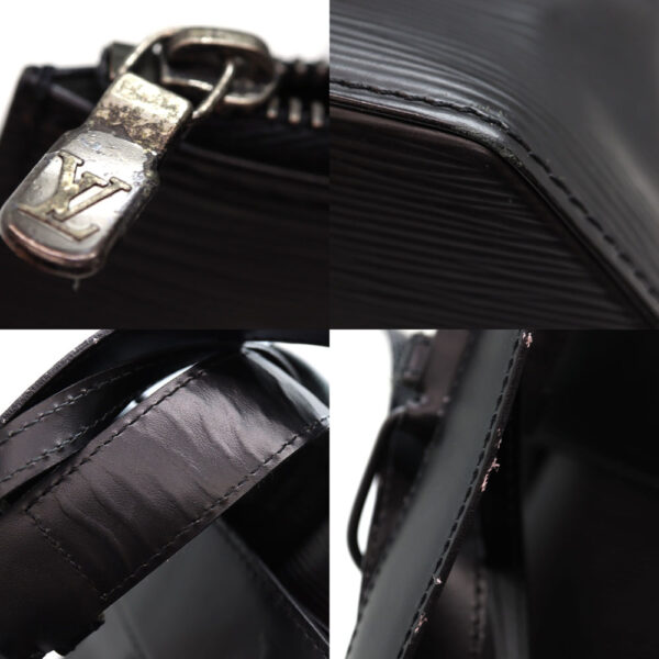 a23 9852 7 Louis Vuitton Sac De Paul GM Epi Leather Shoulder Bag Black