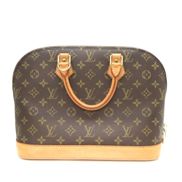 a24 102 1 Louis Vuitton Alma Monogram Canvas Handbag Brown