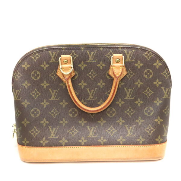 a24 102 2 Louis Vuitton Alma Monogram Canvas Handbag Brown